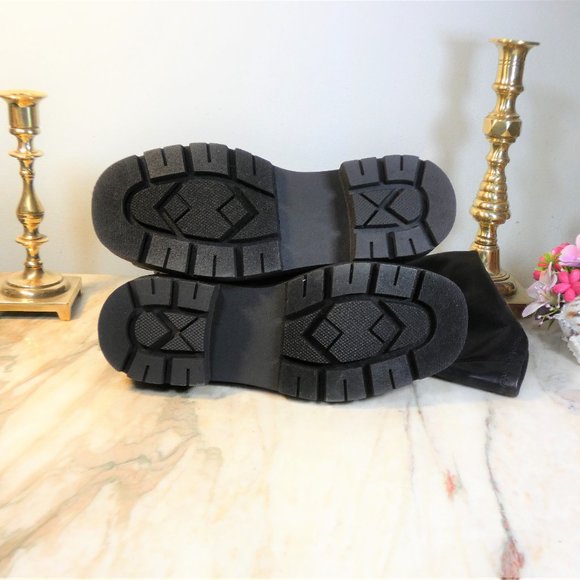 Host Pick Steve Madden Industry Black Paris Pull On Round Toe Over Knee Boot 7.5 - Picture 6 of 7